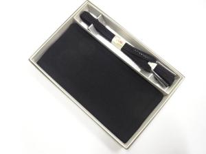 未使用品　正絹　喪服用　手組帯締め・帯揚げセット